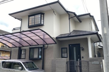 福岡県福岡市南区で外壁塗装工事・屋根塗装工事・アンテナ交換工事を行いました。