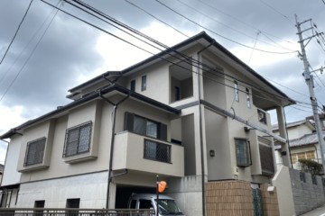 福岡県福岡市中央区で外壁塗装工事・屋根塗装工事を行いました。