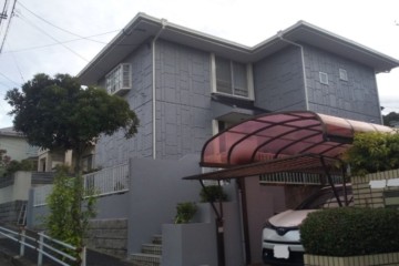 福岡県糟屋郡宇美町で外壁塗装工事・屋根塗装工事を行いました。