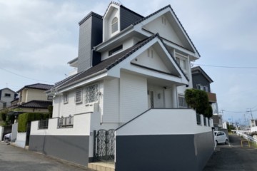 福岡県福岡市博多区で外壁塗装工事・防水工事・破風板工事を行いました。