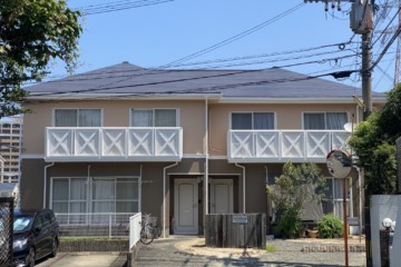 福岡県筑紫野市でアパート２棟の外壁塗装工事・屋根塗装工事を行いました。