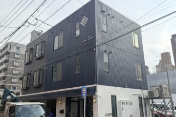 福岡県福岡市中央区でビルの外壁塗装工事・屋根塗装工事を行いました。