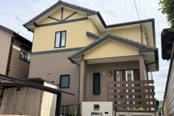 福岡県春日市で外壁塗装工事を行いました。