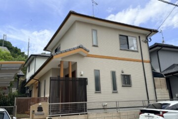 福岡県大野城市月の浦で外壁塗装工事を行いました。