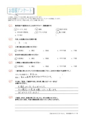 福岡県大野城市にお住いの方からお客様の声をいただきました。