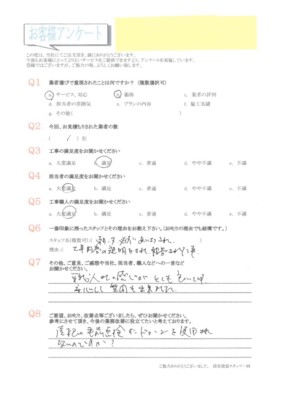 福岡県春日市にお住いの方からお客様の声をいただきました。
